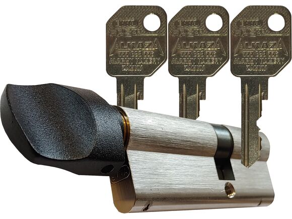 Zámková vložka EVVA FPS 27/K36 (30/35) s knoflíkem, 3mi klíči a ochranou proti odvrtání