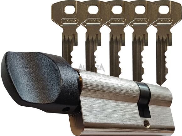 Zámková vložka EVVA G330 31/K61 (30/60) s knoflíkem a 5ti klíči