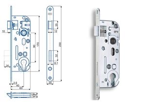 Zadlabací zámek 02-04 FAB/90 P/L